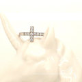 925 Sterling Silver Cubic Zirconia Religious Jewelry Light Ring for Women